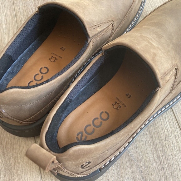 Men's ECCO Fusion Slip-On Shoe | Full Grain Nubuck Leather Cocoa Brown, US 9-9.5 - Picture 3 of 6